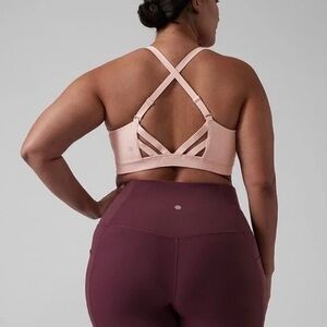 Athleta Elation bra D-DD + pink